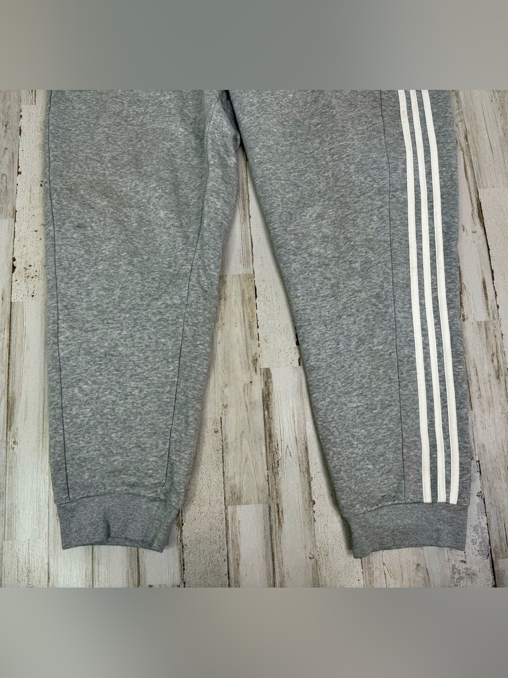 Adidas Climalite Sweatpants Gray 3 Stripe Mens Size 2XL - Picture 3 of 10